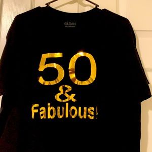 Hand Made 50th Black T - Shirt